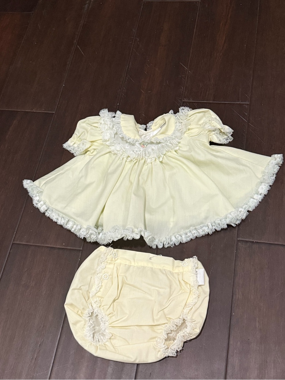 Vintage baby dress with bloomers